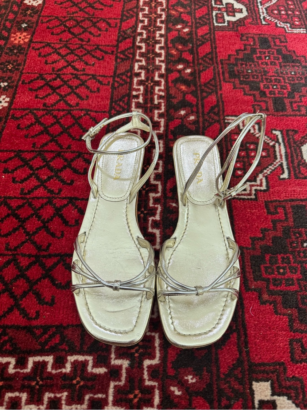 PRADA Flat Halo Strap Sandals - Picture 7 of 7